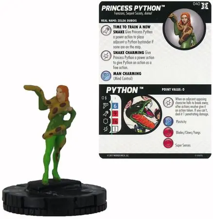 Home HeroClix Marvel: Deadpool and X-Force Deadpool and X-Force Singles Princess Python #040 Deadpool and X-Force Booster Set Marvel