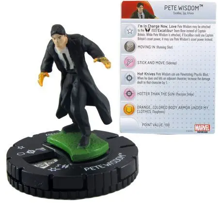 Pete Wisdom #M-022 LE WizKids Promo Marvel