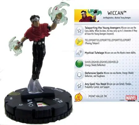 Wiccan #031 Civil War Storyline Marvel Heroclix