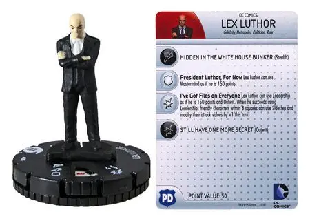 Lex Luthor #006 World's Finest Fast Forces DC Heroclix Sin Carta