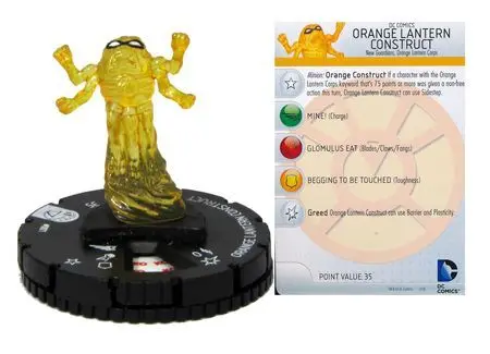 Orange Lantern Construct #001 War of Light DC